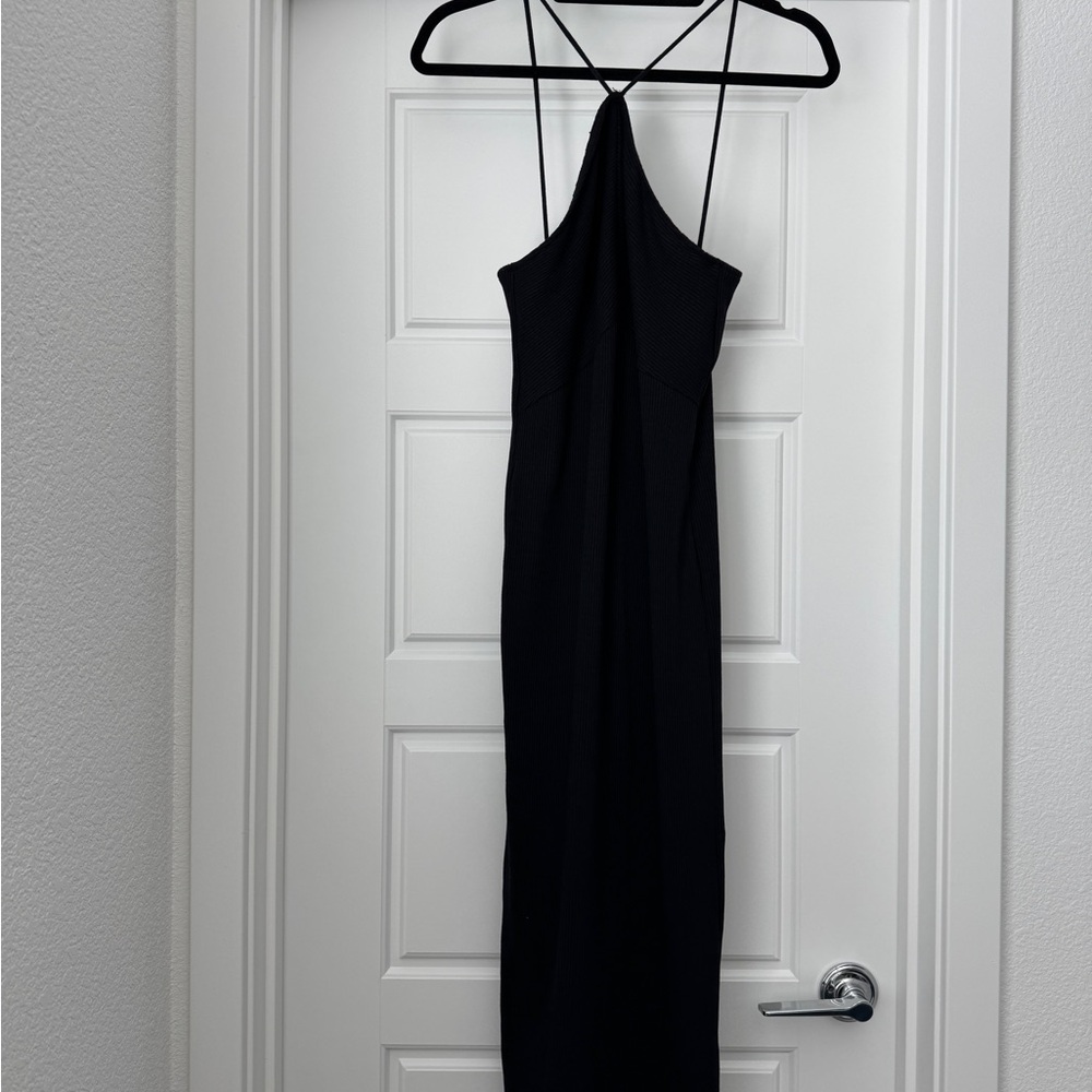 Zara Black Halter Dress